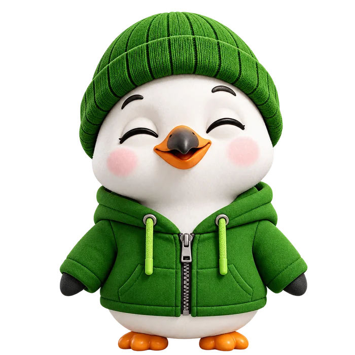 Waddo maskot mává